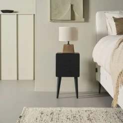 Nachtkastje Borba Zwart - 30x57x30 cm