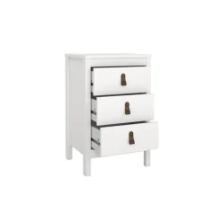 Nachtkastje Dallas Wit - 44x71x39 cm