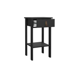 Nachtkastje Dallas Zwart - 40x71x35 cm