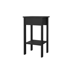 Nachtkastje Dallas Zwart - 40x71x35 cm