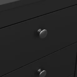 Nachtkastje Dallas Zwart - 44x71x39 cm