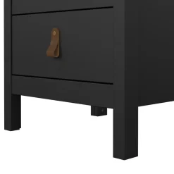 Nachtkastje Dallas Zwart - 44x71x39 cm