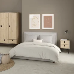 Nachtkastje Denver Eiken - 44x60x41 cm