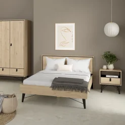 Nachtkastje Denver Eiken - 54x60x41 cm