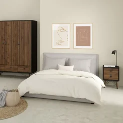 Nachtkastje Denver Walnoot - 44x60x41 cm