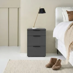 Nachtkastje Elda Grafiet - 41x61x41 cm