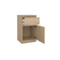 Nachtkastje Luna Eiken - 41x71x40 cm