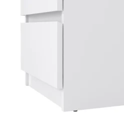 Nachtkastje Luna Hoogglans Wit - 41x71x50 cm