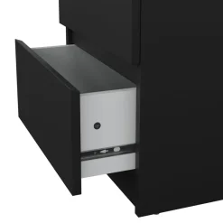 Nachtkastje Luna Zwart - 41x50x50 cm