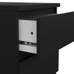 Nachtkastje Luna Zwart - 41x71x50 cm