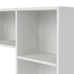 Opzetkast Boston Wit / Eiken - 123x65x24 cm