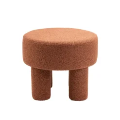 Poef Weslee Oranje - Ø 50 cm