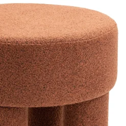 Poef Weslee Oranje - Ø 50 cm