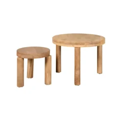 Salontafel Caen Naturel - set 2 stuks