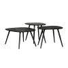 Salontafel Comporta Zwart - set 3 stuks