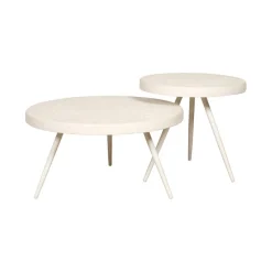 Salontafel Cordes Wit - set 2 stuks