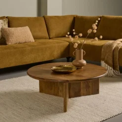 Salontafel Lens Bruin - Ø 80 cm