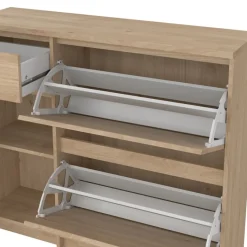 Schoenenkast Luna Eiken - 109x93x32 cm