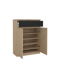 Schoenenkast Luna Eiken - 81x112x40 cm