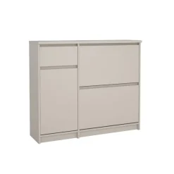 Schoenenkast Luna Taupe - 109x92x32 cm