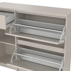 Schoenenkast Luna Taupe - 109x92x32 cm