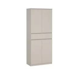 Schoenenkast Luna Taupe - 81x192x40 cm