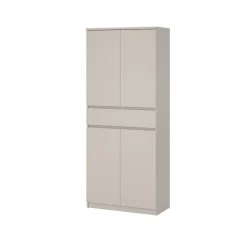 Schoenenkast Luna Taupe - 81x192x40 cm