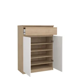 Schoenenkast Luna Wit - 81x112x40 cm