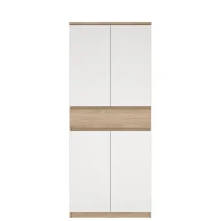 Schoenenkast Luna Wit - 81x192x40 cm