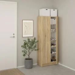 Schoenenkast Miami Naturel - 69x170x35 cm