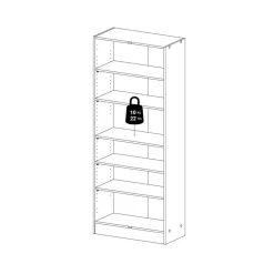Schoenenkast Miami Naturel - 69x170x35 cm
