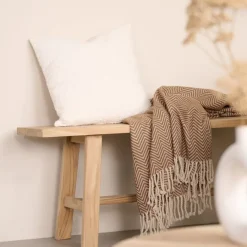 Sierkussen Ambie Ivoor - 45x45 cm