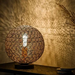 Tafellamp Dori Zwart - E27 - Ø 40 cm