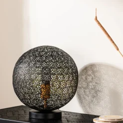 Tafellamp Dori Zwart - E27 - Ø 40 cm