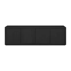 TV-meubel Chester Zwart - 180x55x40 cm