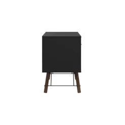 TV-meubel Denver Zwart / Walnoot - 150x60x40 cm