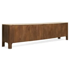 TV-Meubel Liam Bruin / Marmer - 210x55x40 cm