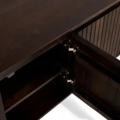 TV-meubel Viktor Donkerbruin - 210x56x43 cm