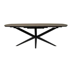 Uitschuifbare Eettafel Enjoy Donkergrijs - 220/277x120 cm