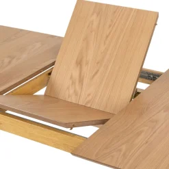 Uitschuifbare Eettafel Saga Naturel - 180/219x90 cm