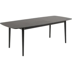 Uitschuifbare Eettafel Saga Zwart - 180/219x90 cm