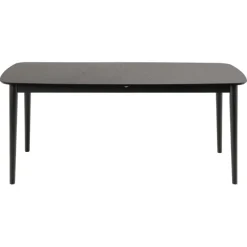 Uitschuifbare Eettafel Saga Zwart - 180/219x90 cm