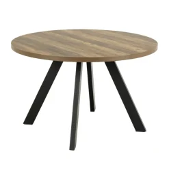 Uitschuifbare Eettafel Soren Bruin - 120/210x120 cm