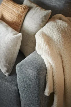 Unique Living Plaid Teddy Ivoor - 150x200 cm