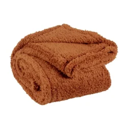 Unique Living Plaid Teddy Bruin - 150x200 cm