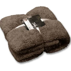 Unique Living Plaid Teddy Taupe - 150x200 cm