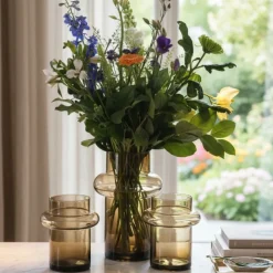 Vaas Lune Amber - 30 cm hoog