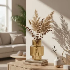 Vaas Lyon Amber - 21 cm hoog