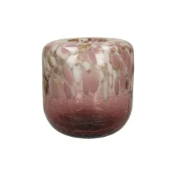Vaas Vlek Oudroze - 21 cm hoog