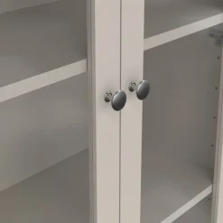 Vitrinekast Dallas Taupe - 79x199x33 cm